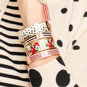 Low Start TALBOTS- Striped Enamel Bangle Bracelet
